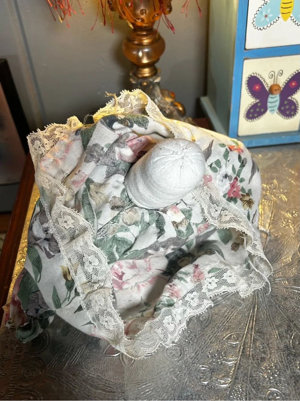 Vintage 90’s Country Cow Cloth Puppet in Dress